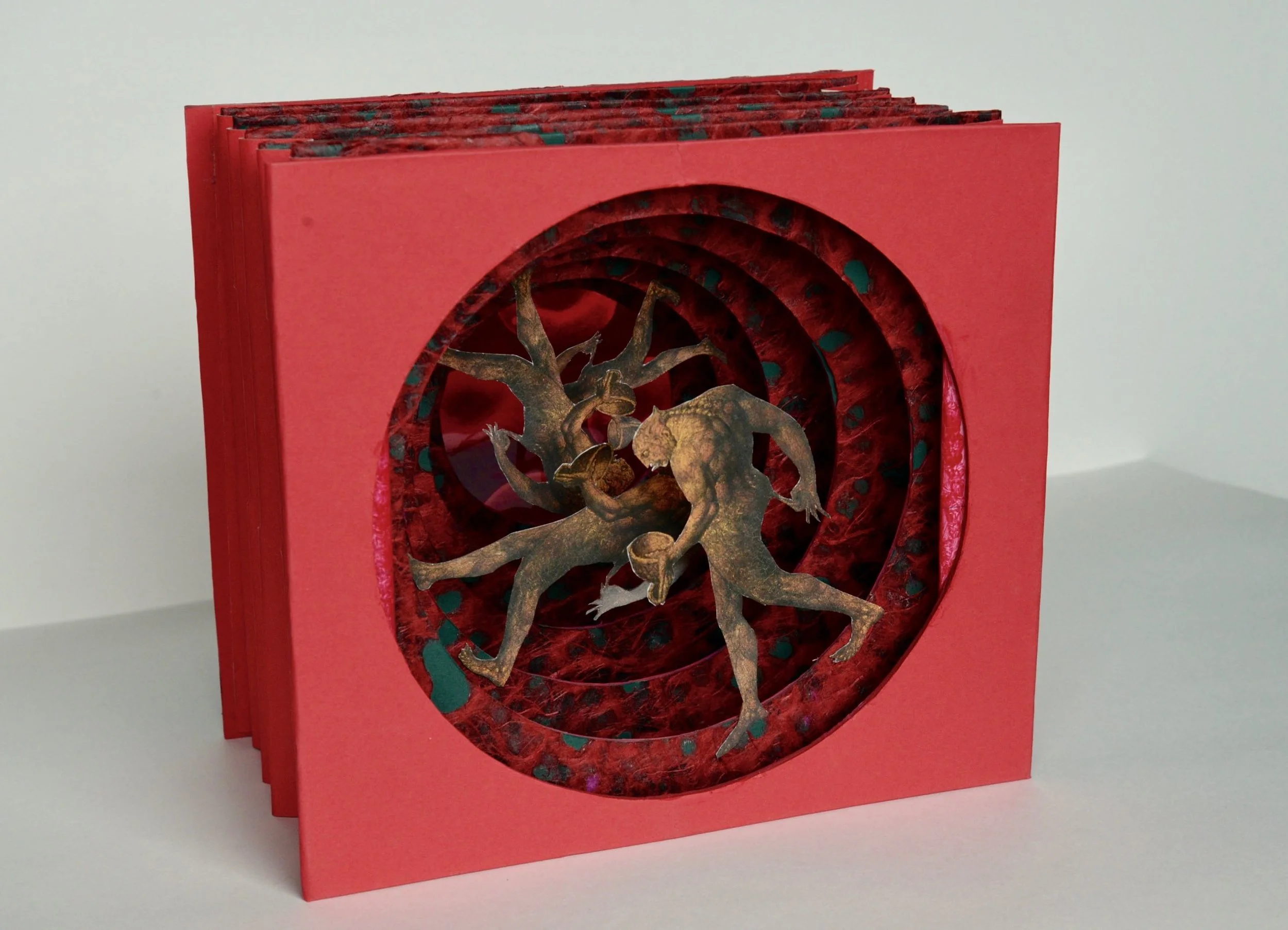 The Flea: Homage to William Blake, December 2010, Paper and matt board collage, 9” X 10” X 5”, 400 CAD