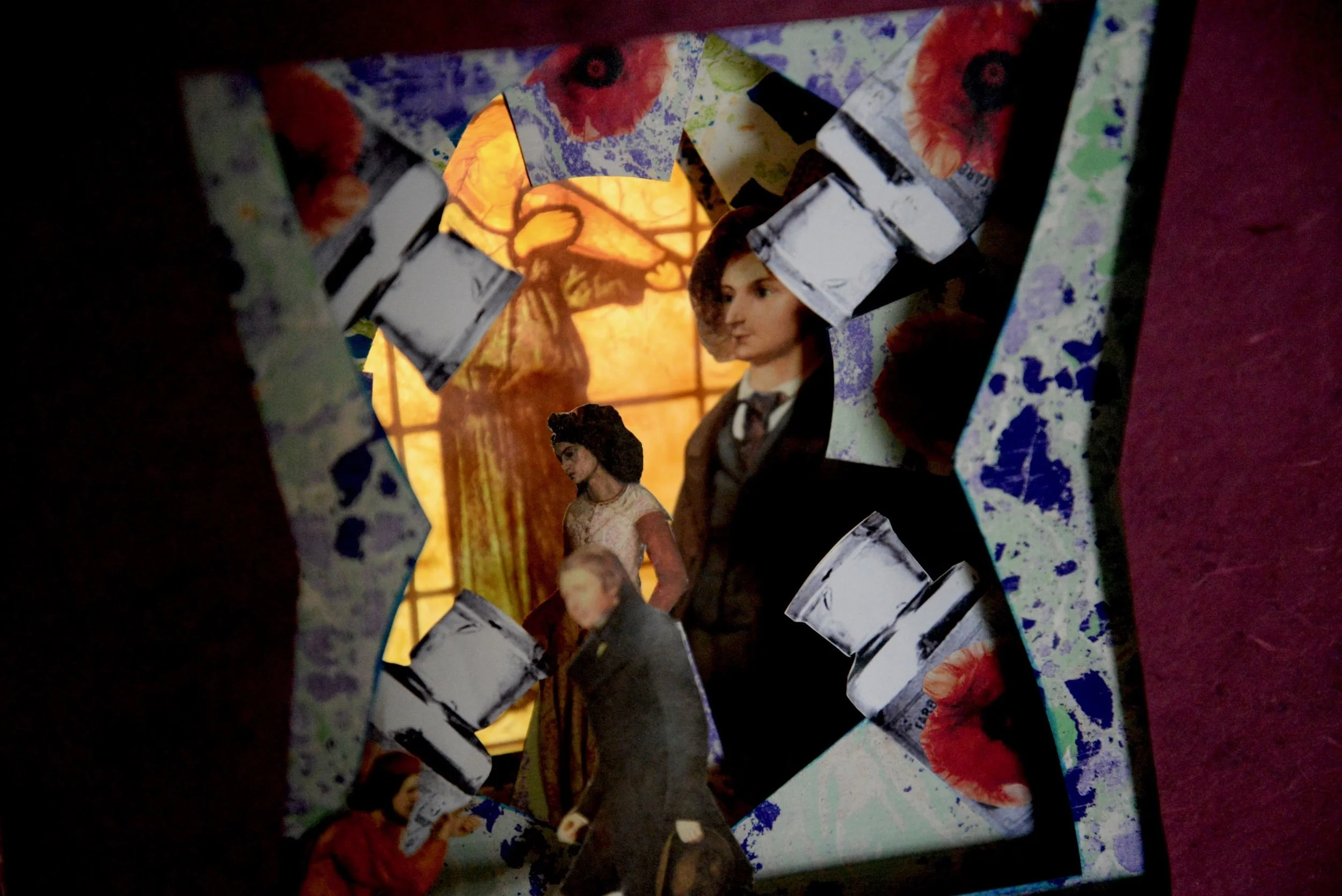 Lightbox view, The Pre-Raphaelites October, 2011, 9” X 10” X 4.5”, 400 CAD