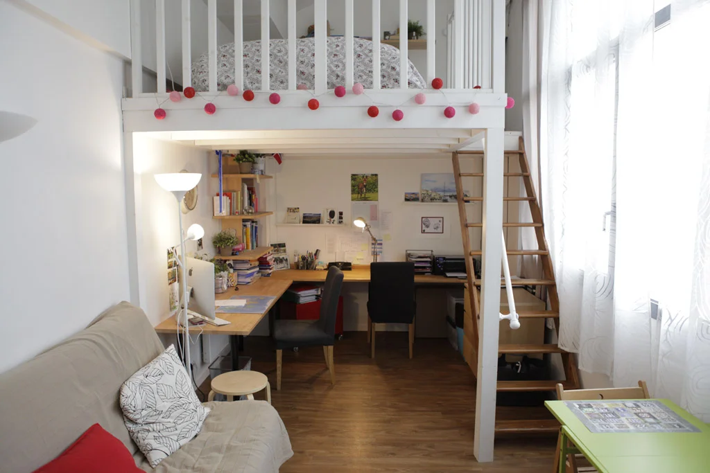 Large apartment with mezzanine 37sqm - 1st floor - "Specific"