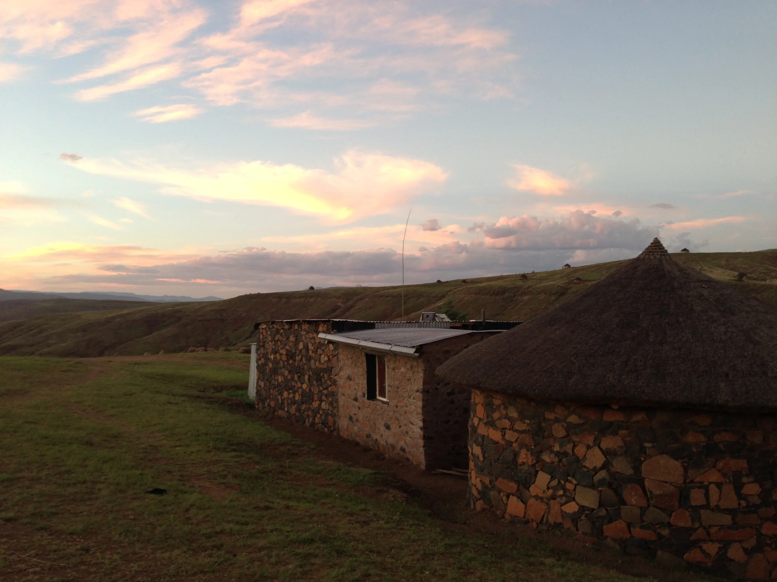 Sunset in Makhotso.