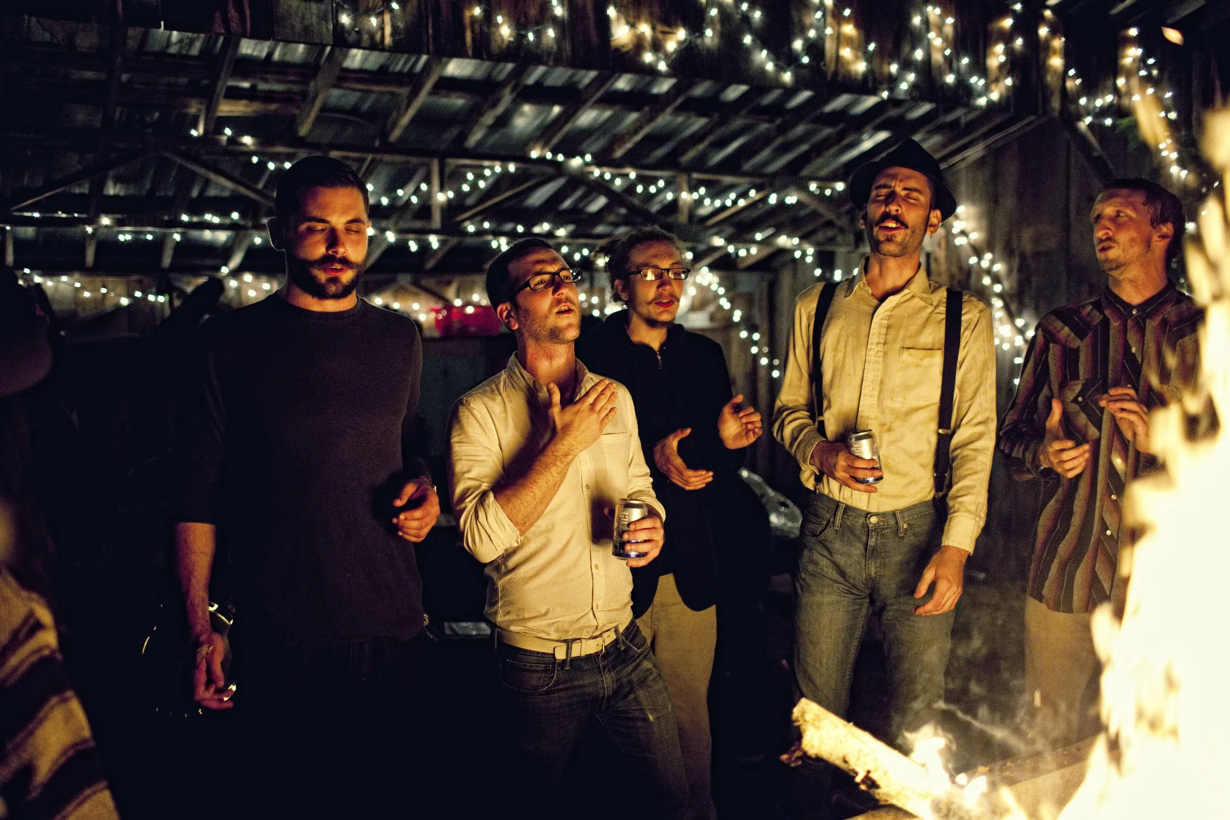 Fun around the fire at Otis Mountain Get Down. Courtesy photo.