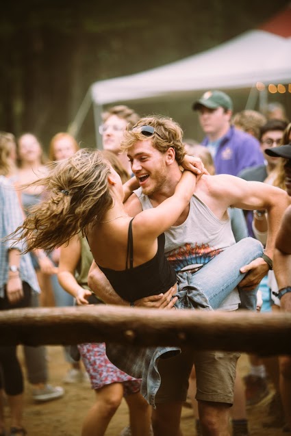 Dancing by the main stage. Photo by Pete Cirilli.