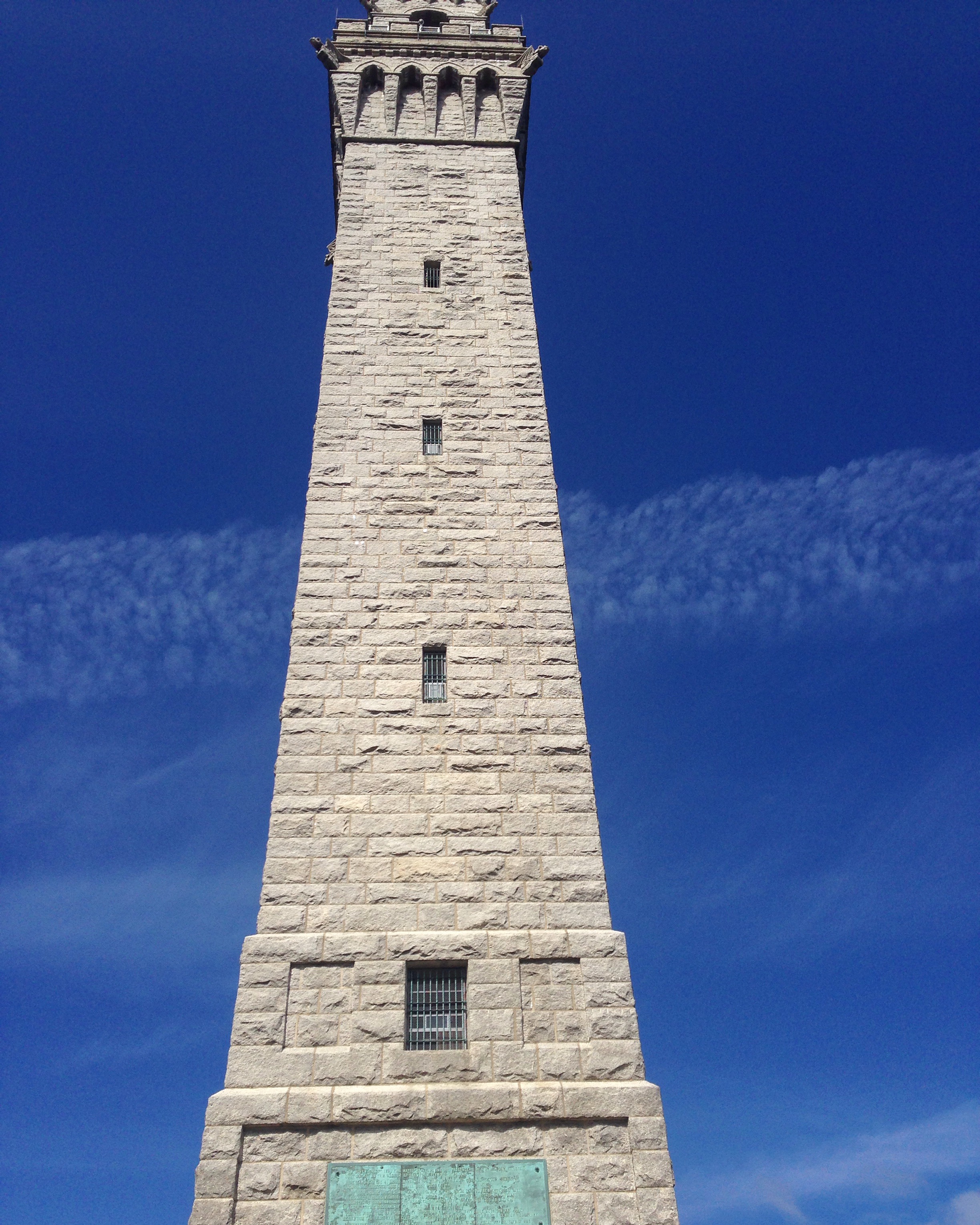 The Pilgrim Monument standing tall and proud. Yes, this is no-filter.