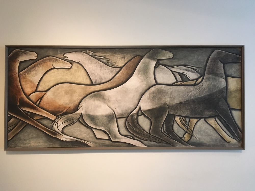 Wild Horses (one panel of six), Frank Mechau, 1936