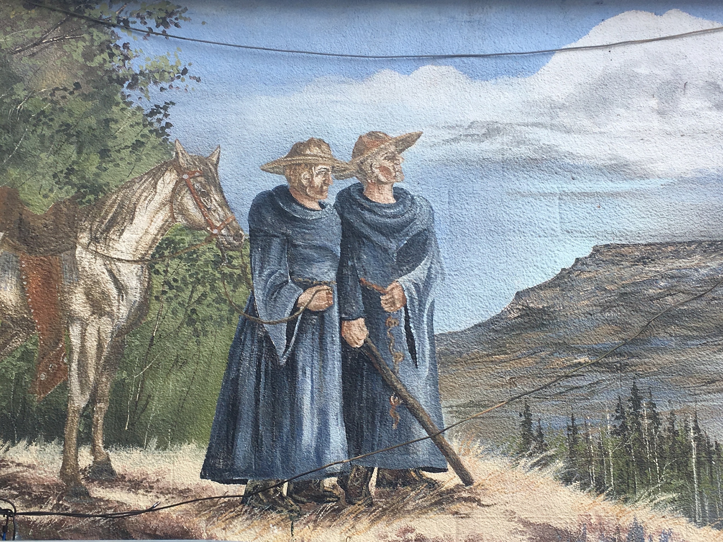 Wall art outside Waldo's