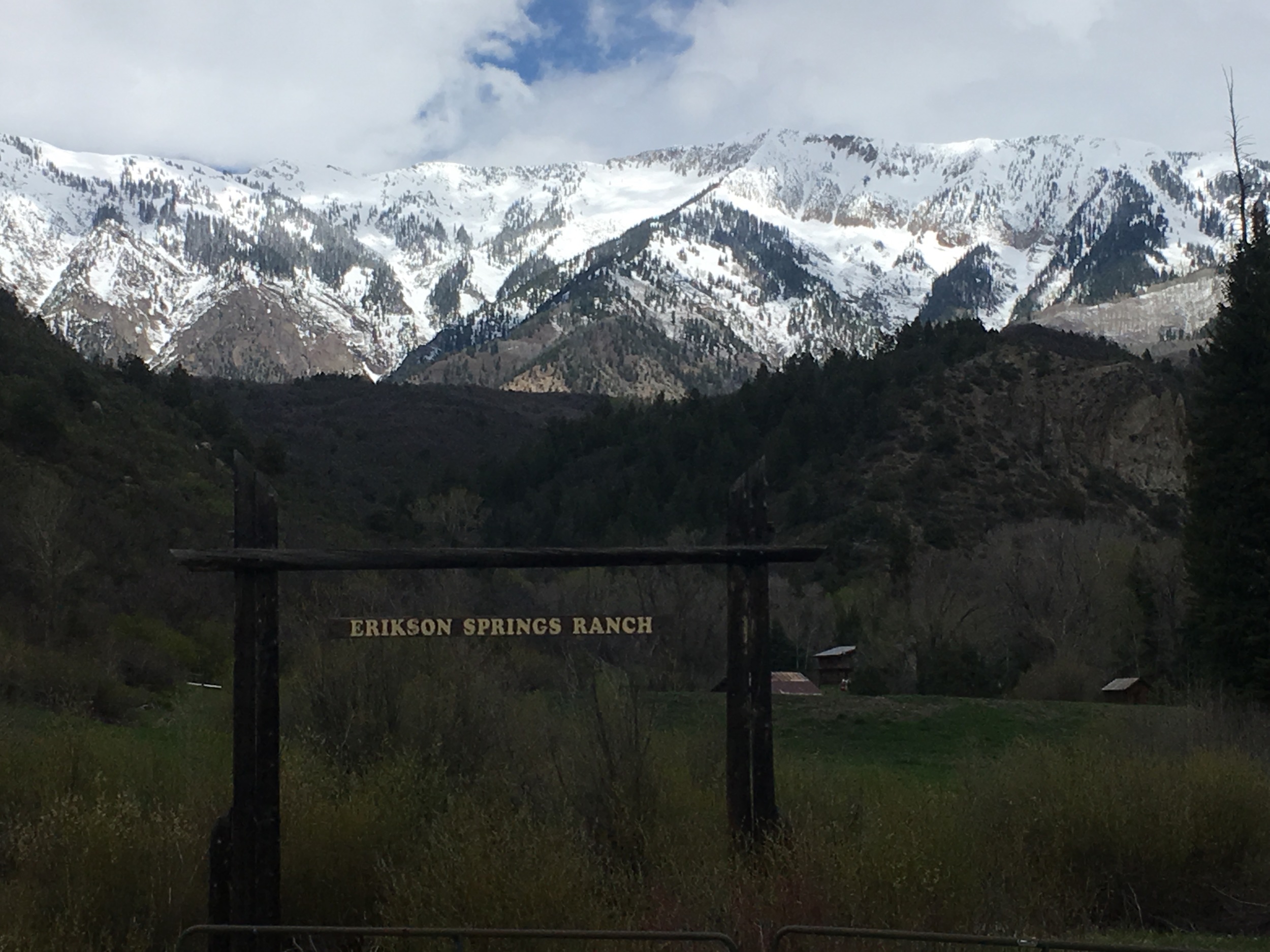 Spectacular mountain views at Erikson Springs Ranch.