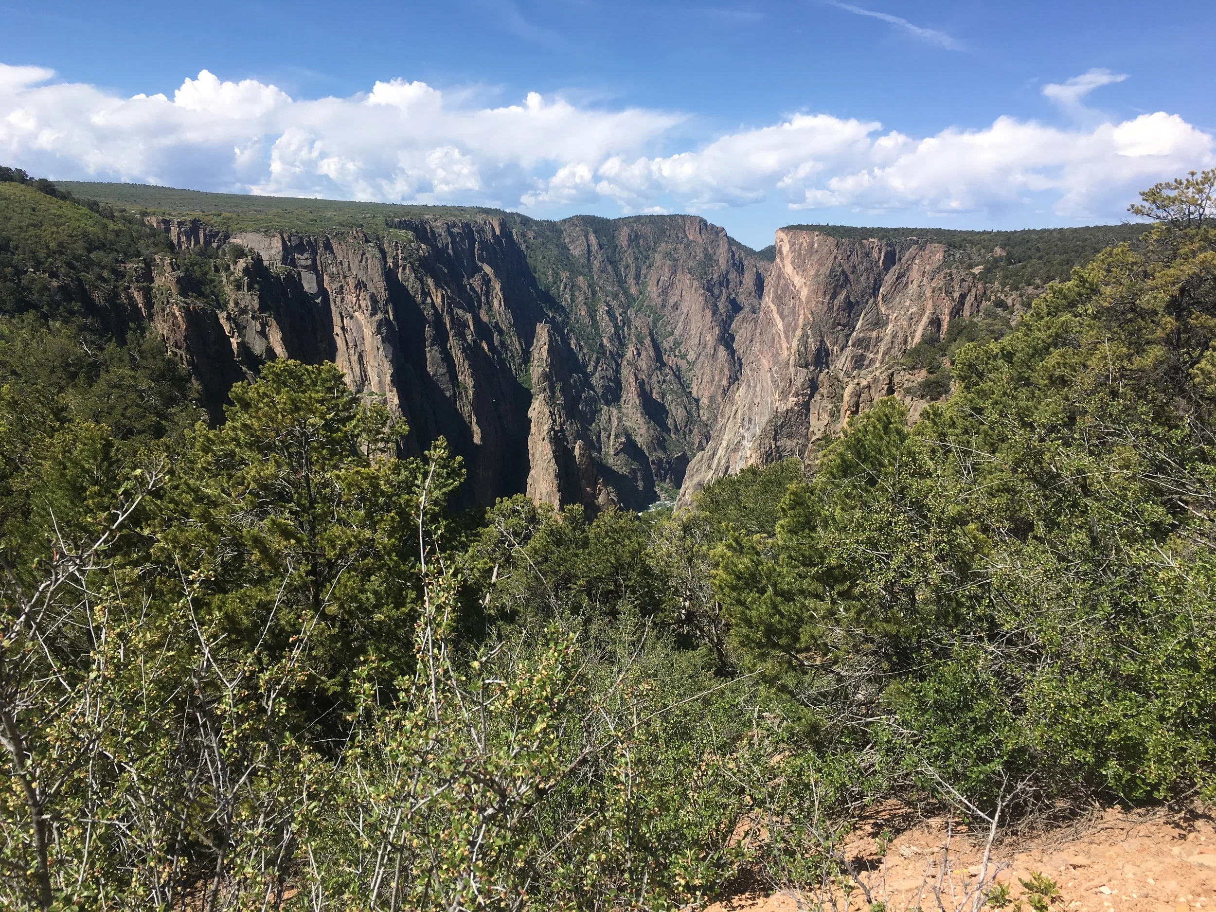Distant view of the Painted Wall.