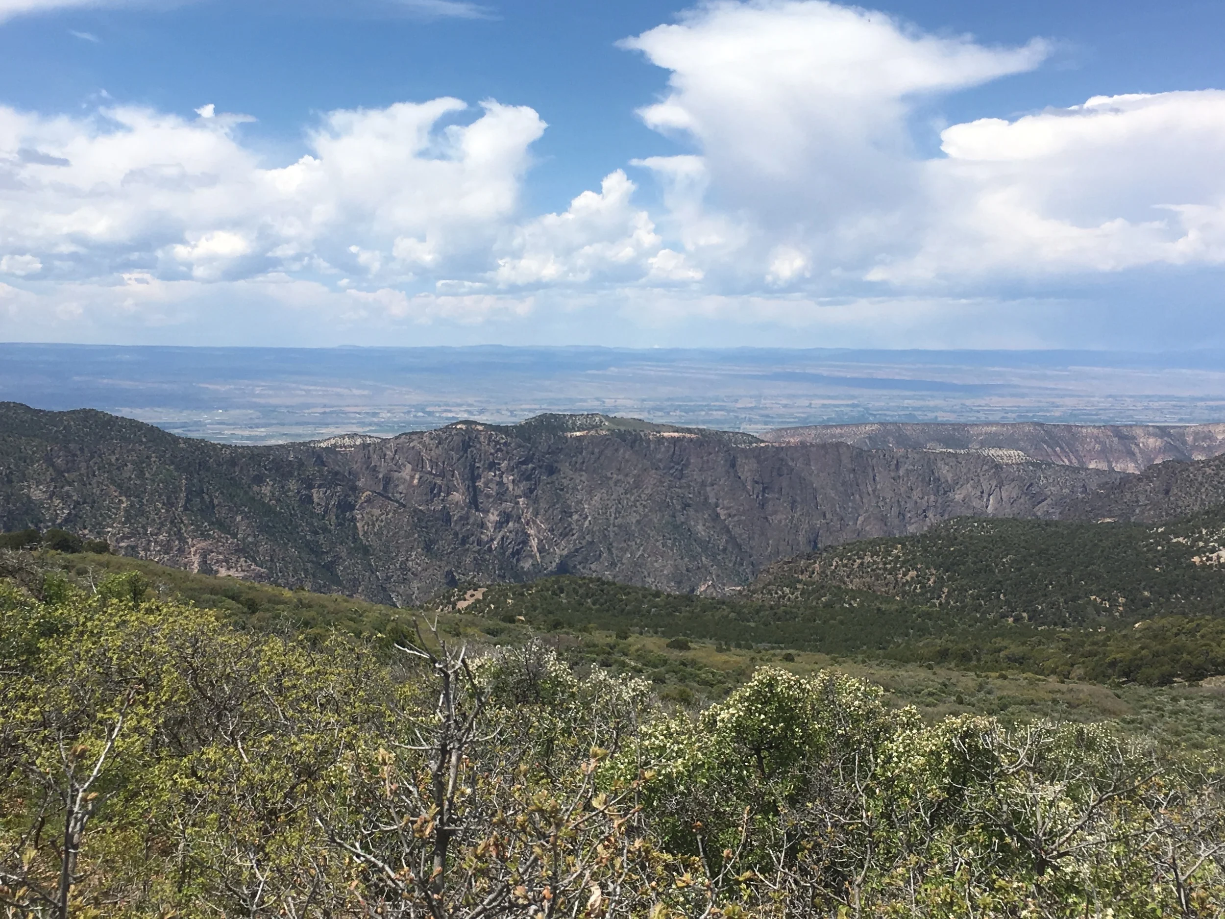 Distant views from the top of Green Mountain.