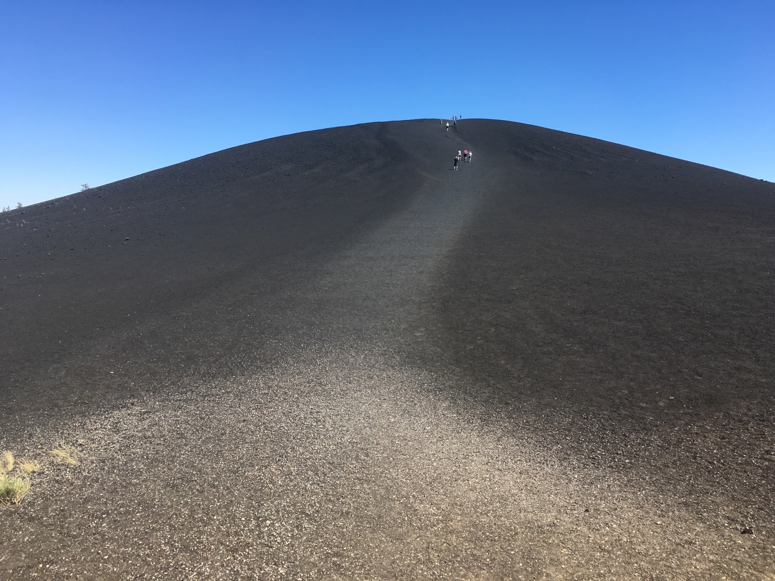 Ascending the Inferno Cone, extinct cinder cone.
