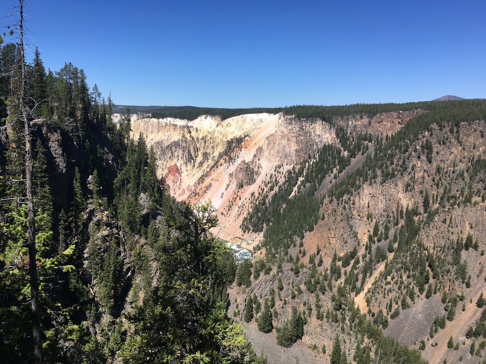 A glimpse of the Grand Canyon of the Yellowstone