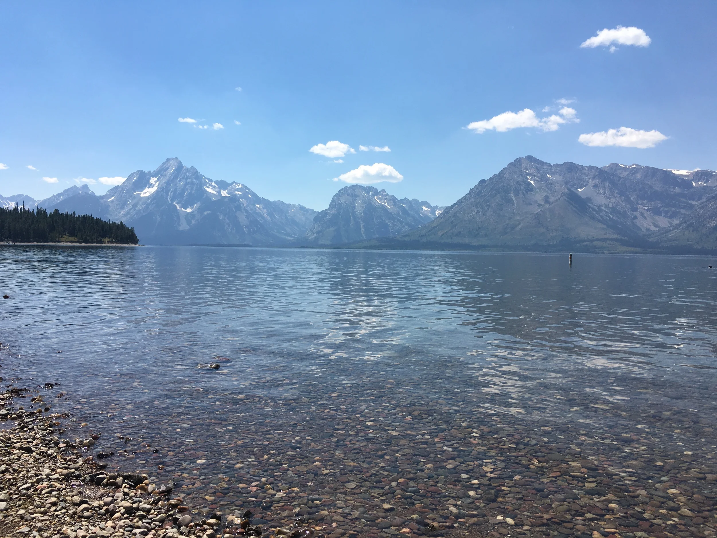 Jackson Lake, view from Colter Bay swimming area. No pictures from kayaking, unfortunately!