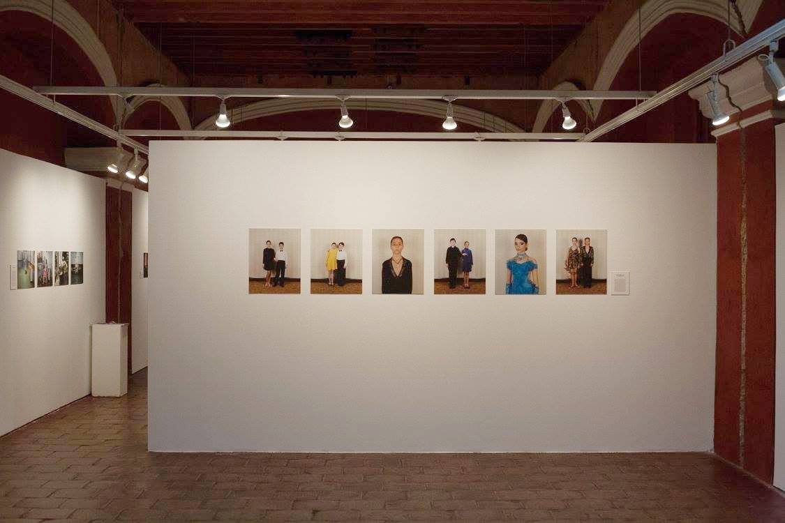  Jasmine Bakalarz 'Ballroom Dancers' installation at Foto Féminas' exhibition at GuatePhoto festival. Antigua, Guatemala. 2015 