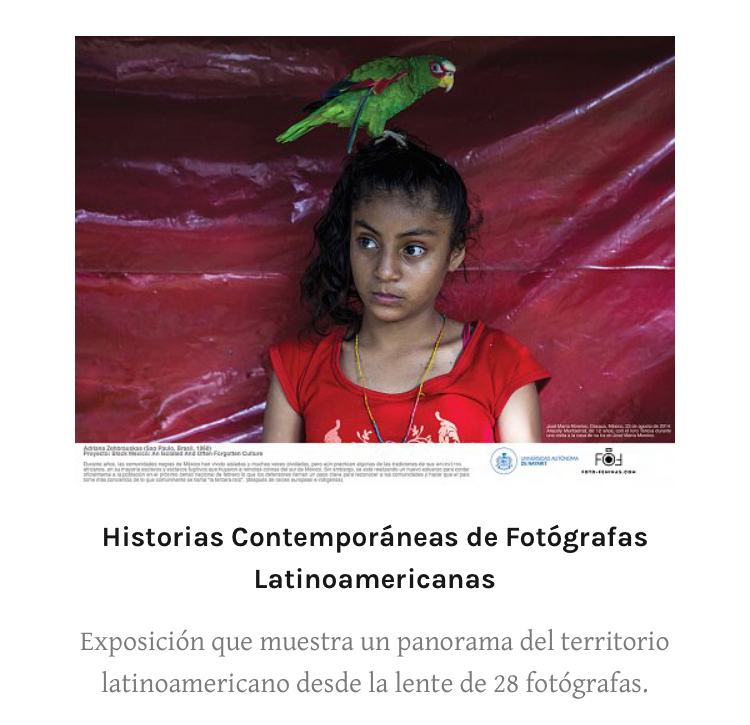 Historias contemporáneas de fotógrafas latinoamericanas