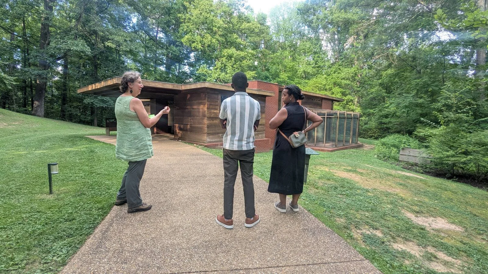 Outdoor mindfulness session on the grounds