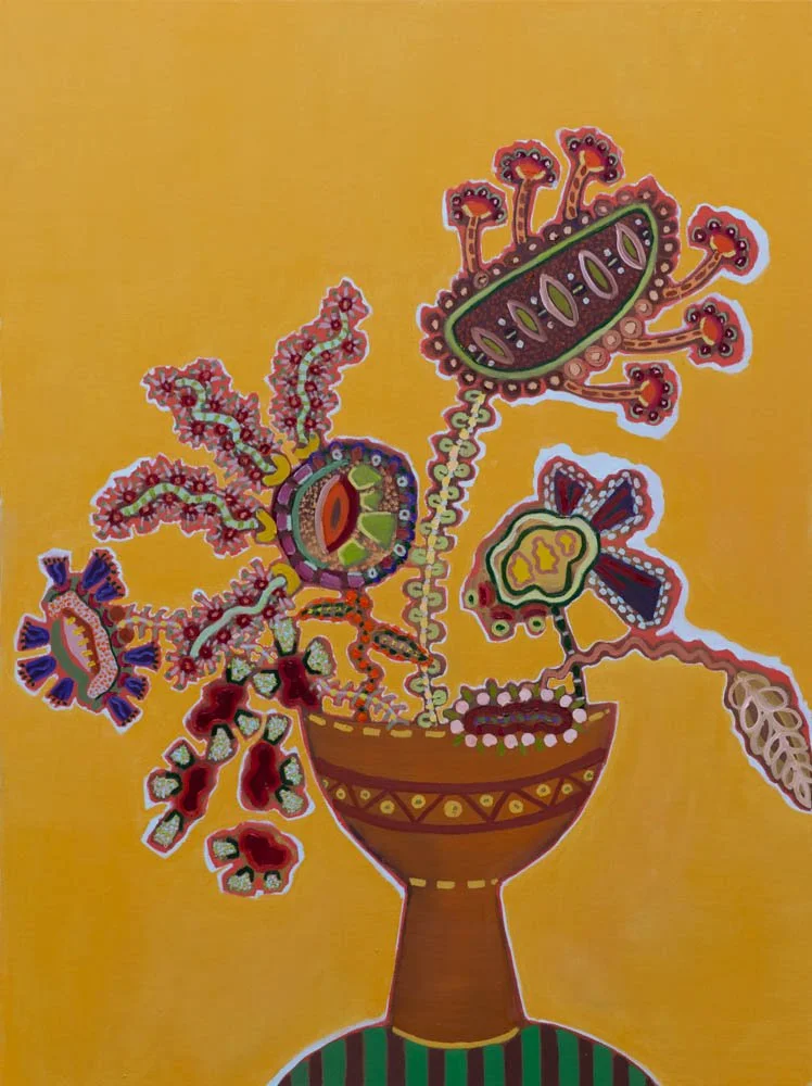 Copper Pedestal Vase