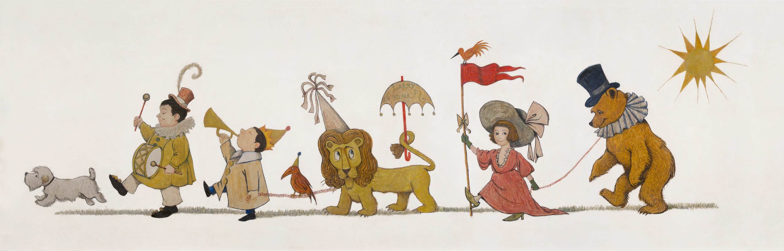 Courtesy of The Rosenbach of the Free Library of Philadelphia, 2008.0005 Given by Larry and Nina Chertoff in loving memory of Roslyn and Lionel Chertoff and Eugene Glynn. The Chertoff Mural, © 1961 by Maurice Sendak, all rights reserved.