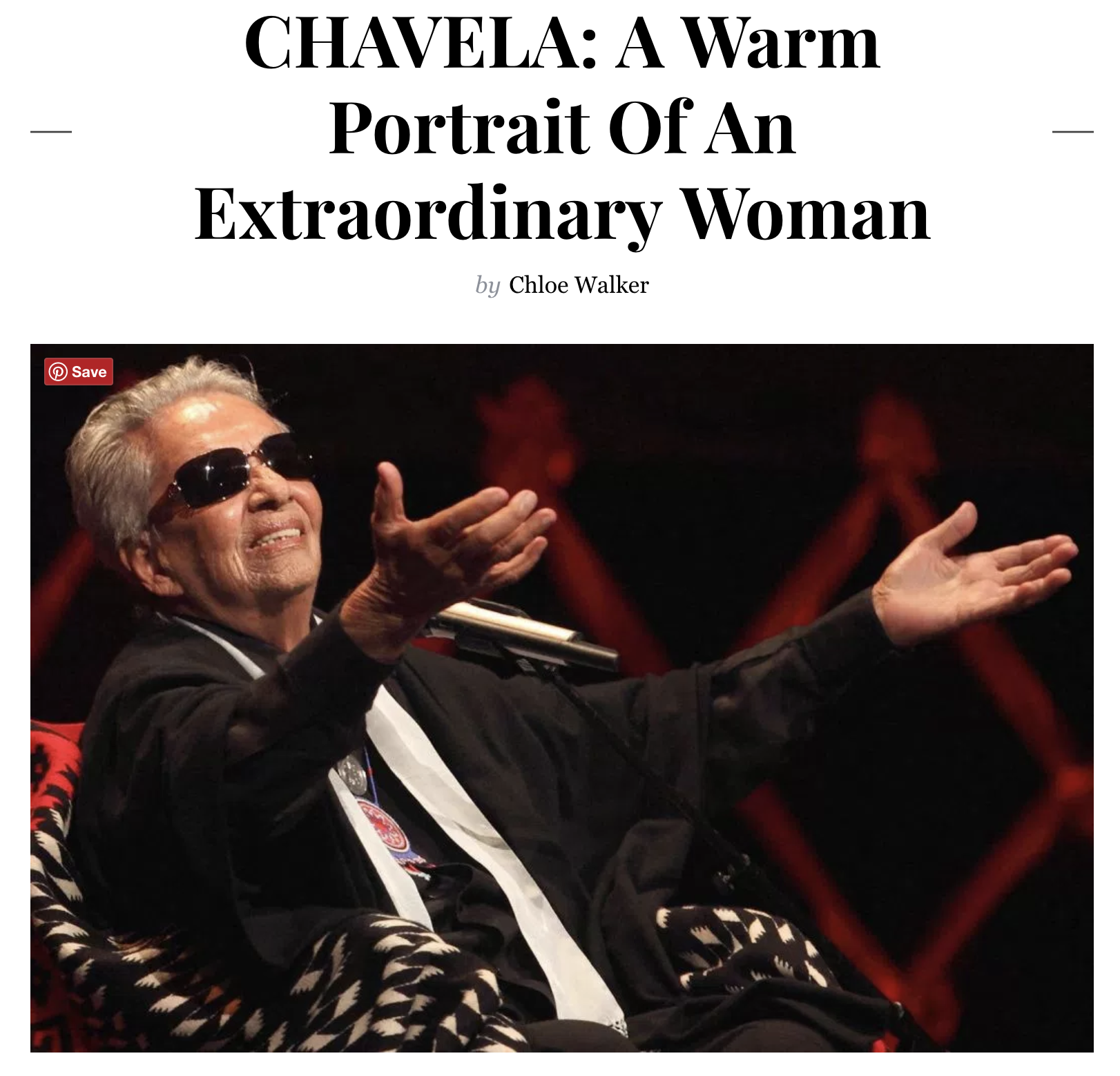"Chavela’s music does transcend words, and it’s great that the documentary features many of her performances...."