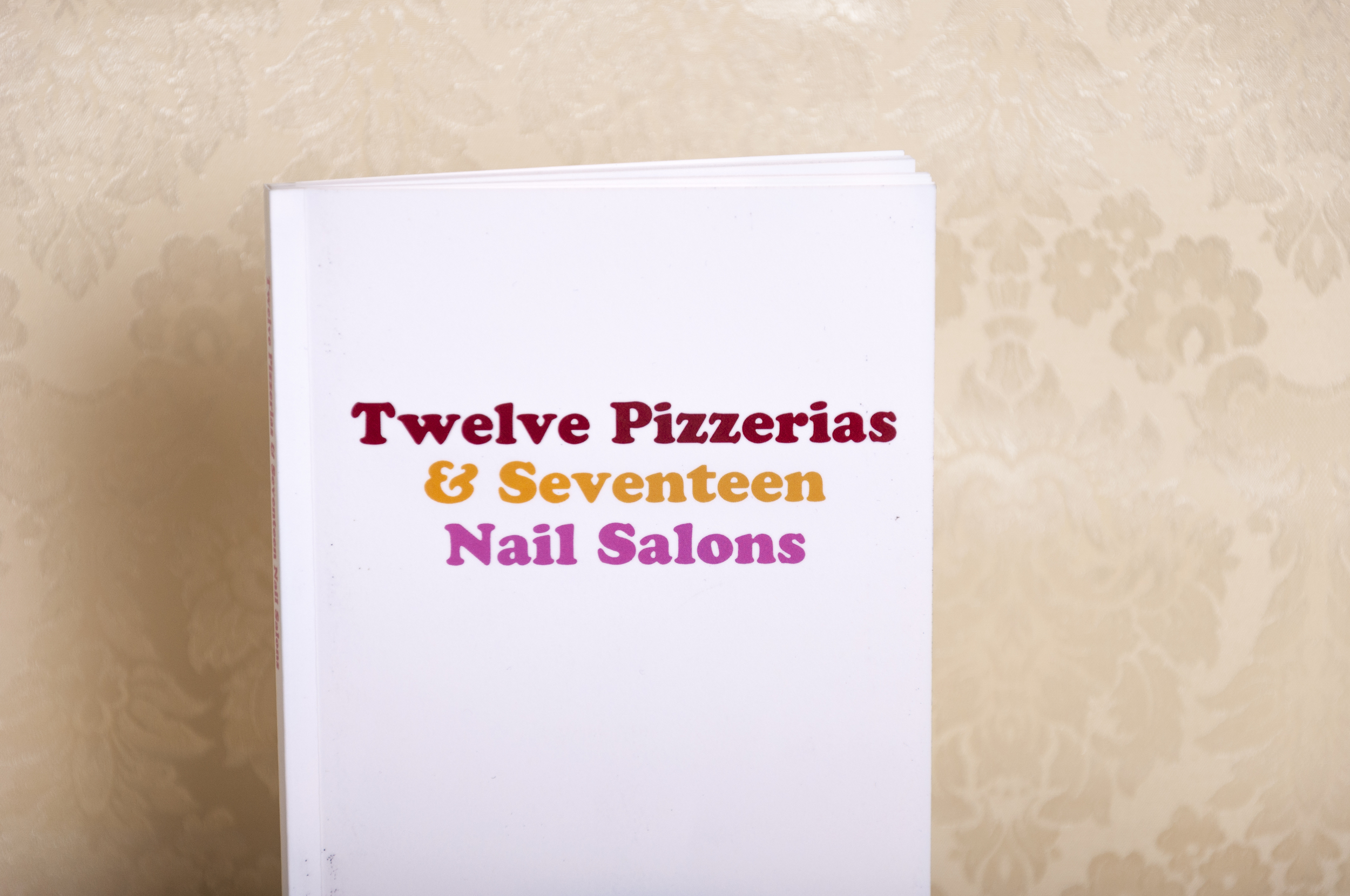  An Ed Ruscha inspired print-on-demand publication consisting of all of the Pizzerias and Nail Salons in my hometown. 2014.  First Editions: Sold Out  Stay tuned for a Second Edition 