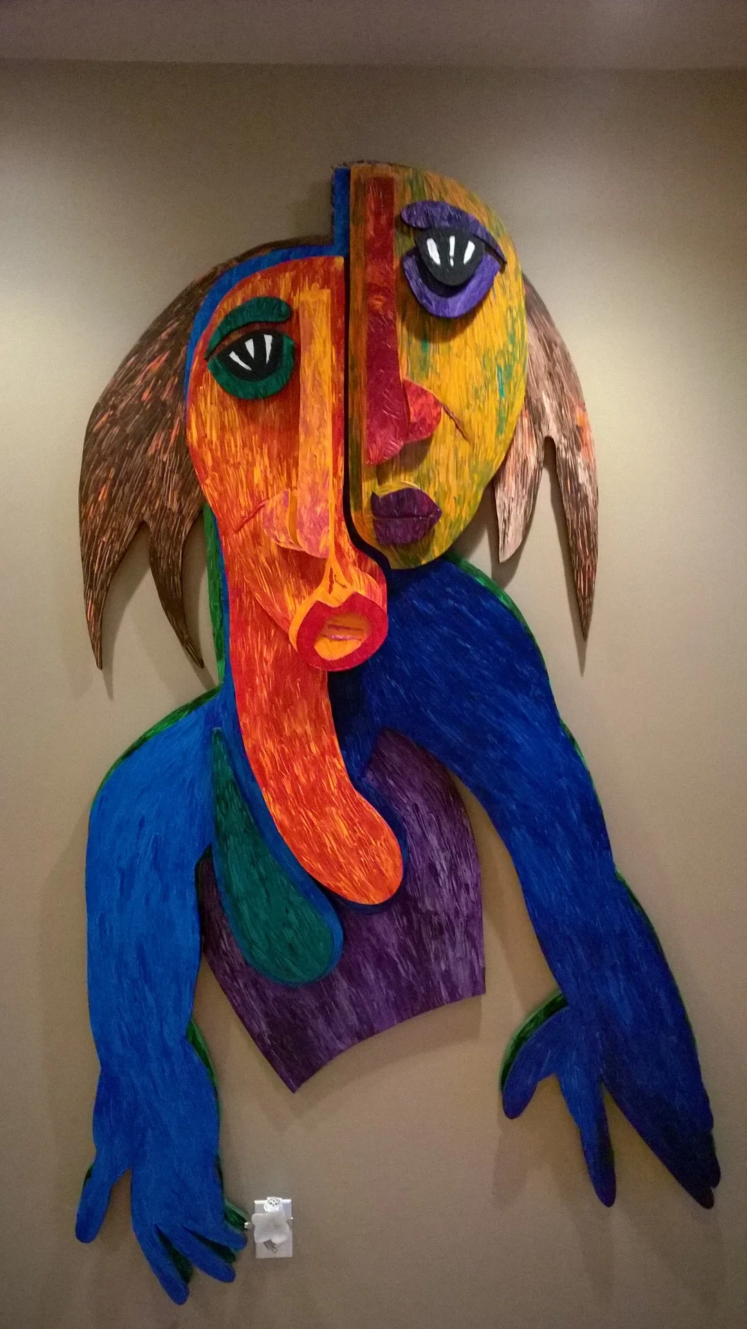 Couple - Acrylic on Layered Plywood - 72"x40"