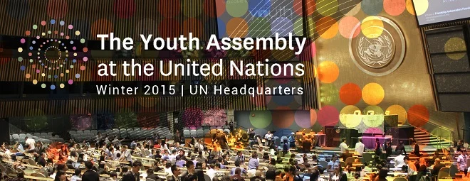 Addressing the UN Youth Assembly
