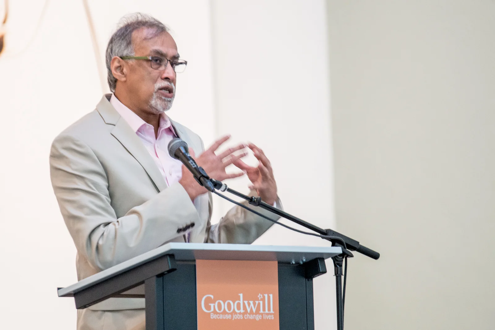 Speaking at the Goodwill Appreciation Breakfast