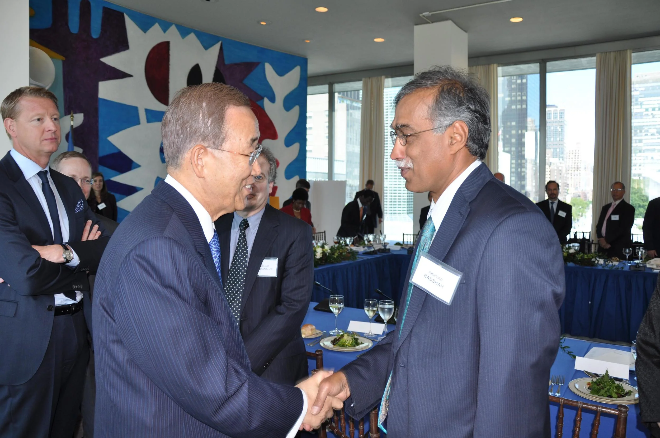With Secretary General of the UN Ban-Ki-Moon