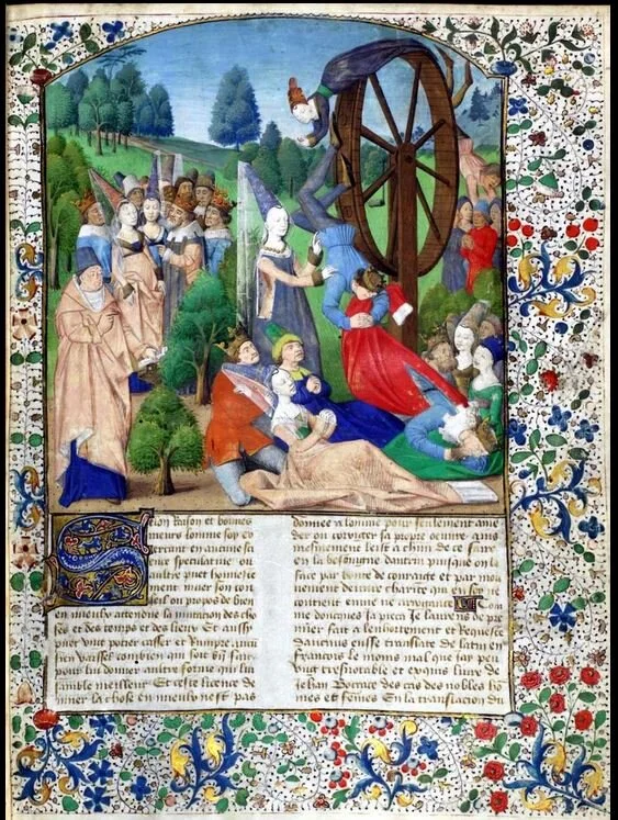 Fortunate Fall from the Wheel of Fortune