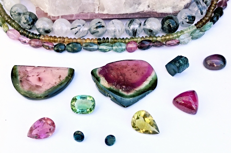 a selection of our loose tourmaline! some will be available for custom creations, and some will be in finished pieces!
