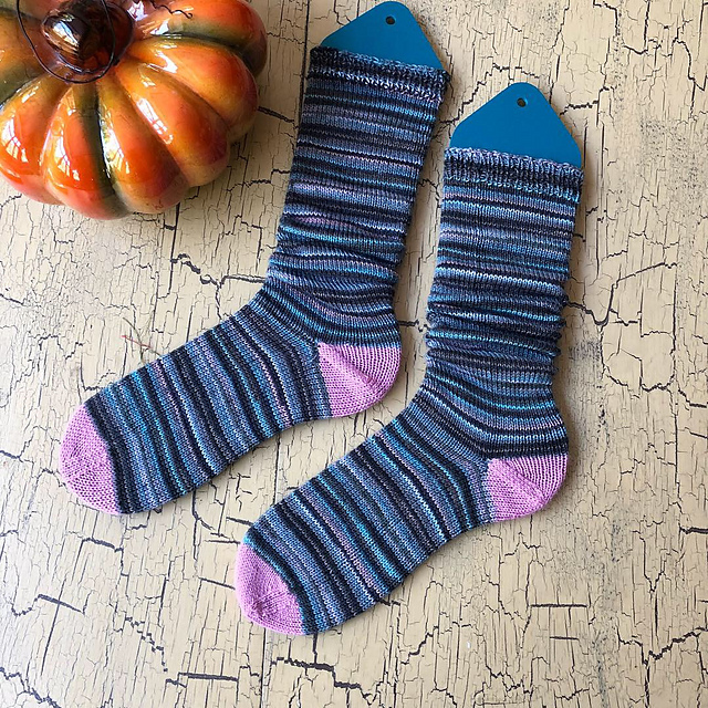 First knitting machine-made socks!