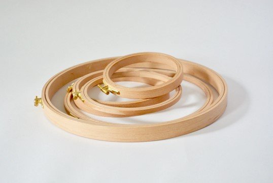 Nurge Wood Embroidery Hoop, Adjustable - 24 mm (Thickest