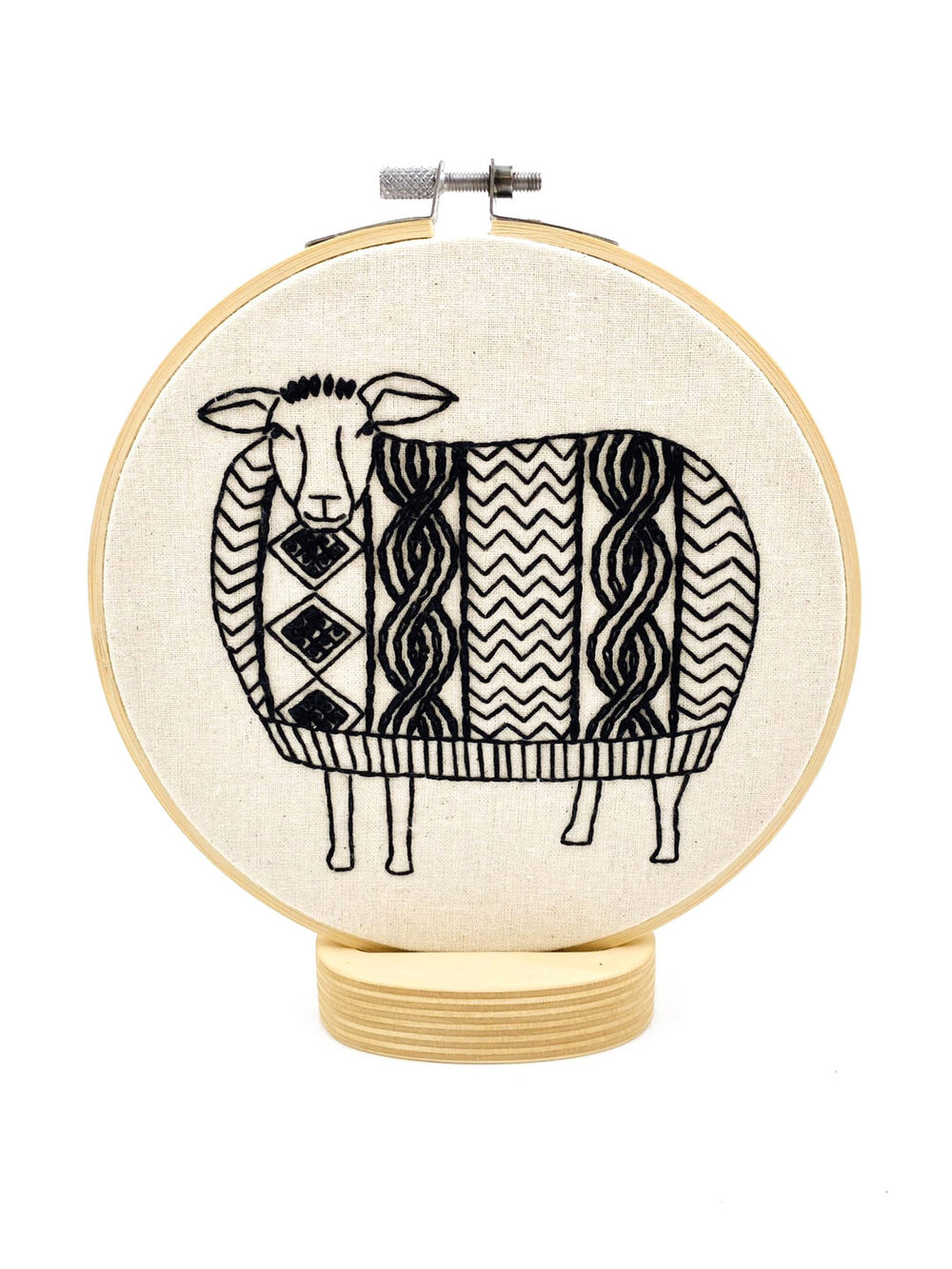Sheep Embroidery Kit — Judith & Lily