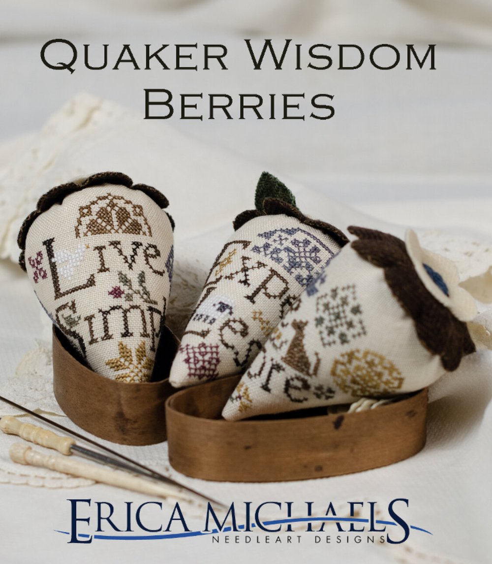 Kit - Quaker Wisdom Berries (Pattern and Kit), by Erica Michaels