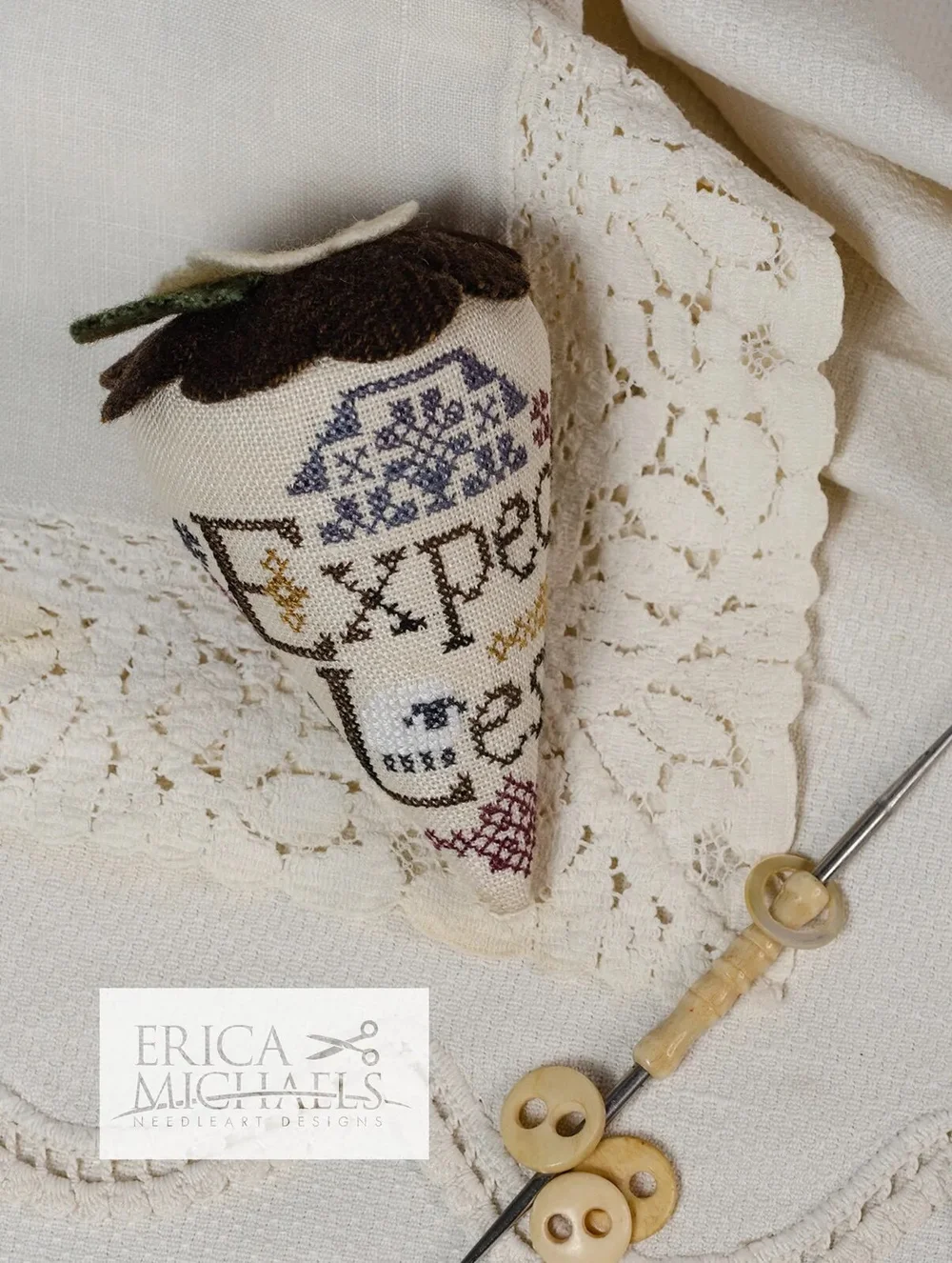 Kit - Quaker Wisdom Berries (Pattern and Kit), by Erica Michaels