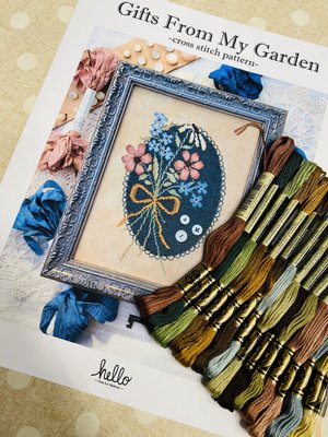 Kit - Gifts From My Garden (Pattern and floss), by Hello from Liz