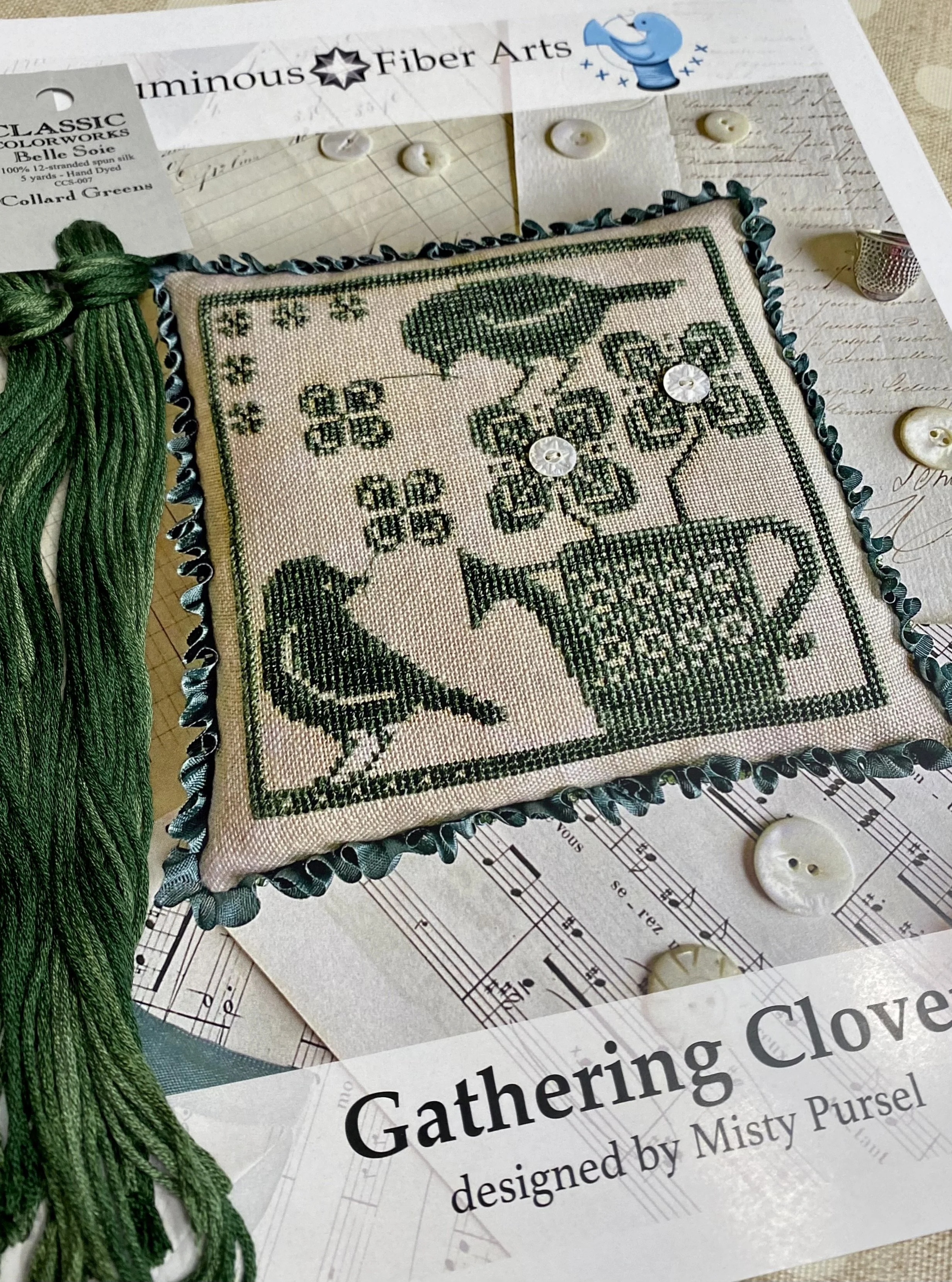 Kits The Gathering Series (Select Designs with Silk Flosses), by Luminous Fiber Arts