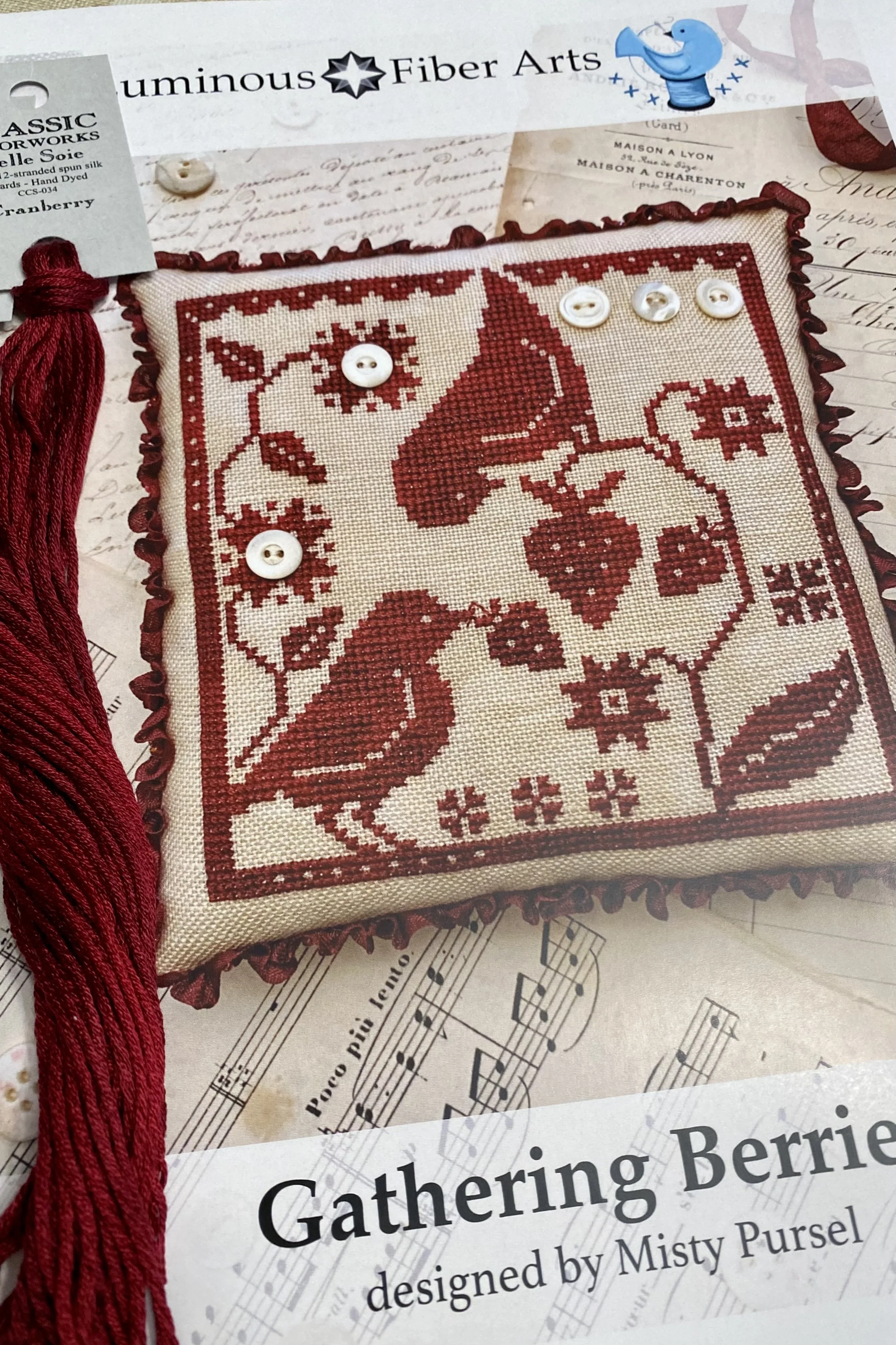 Kits The Gathering Series (Select Designs with Silk Flosses), by Luminous Fiber Arts