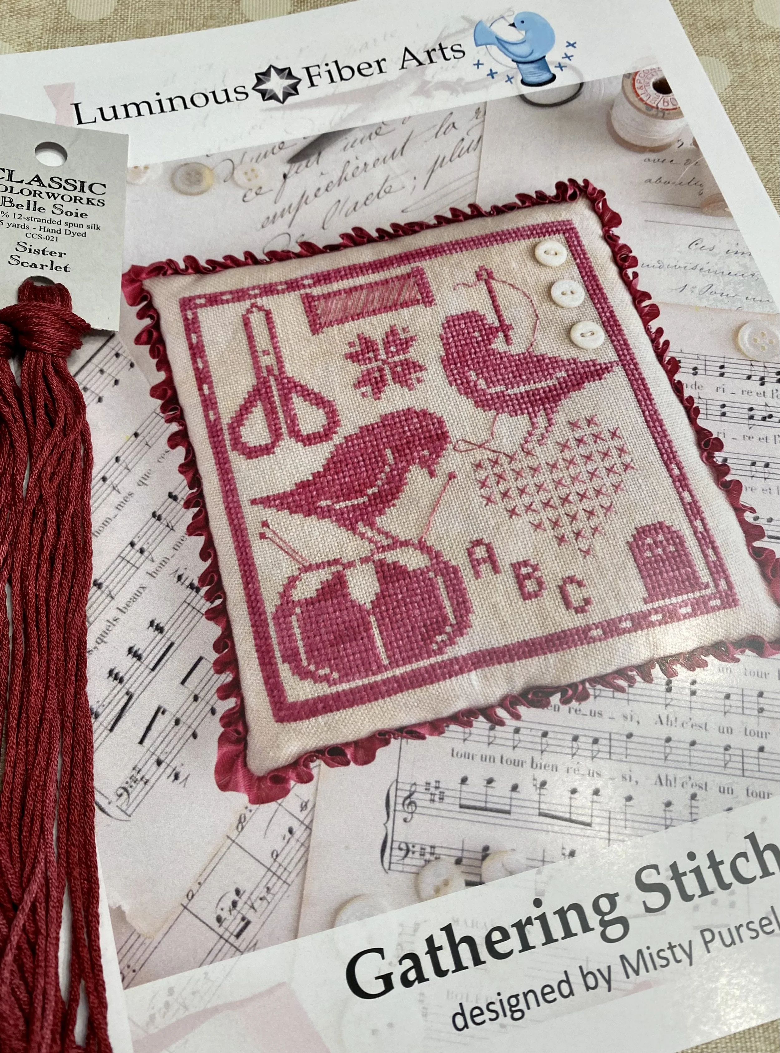 Kits The Gathering Series (Select Designs with Silk Flosses), by Luminous Fiber Arts