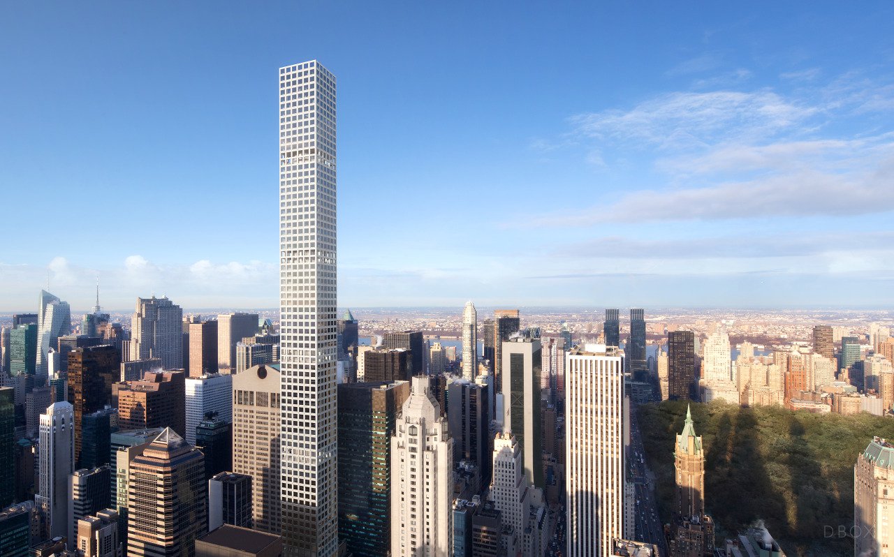 Architect Rafael Vinoly's 432 Park Avenue, a 96-story residential  skyscraper in New York City that overlooks Central Park