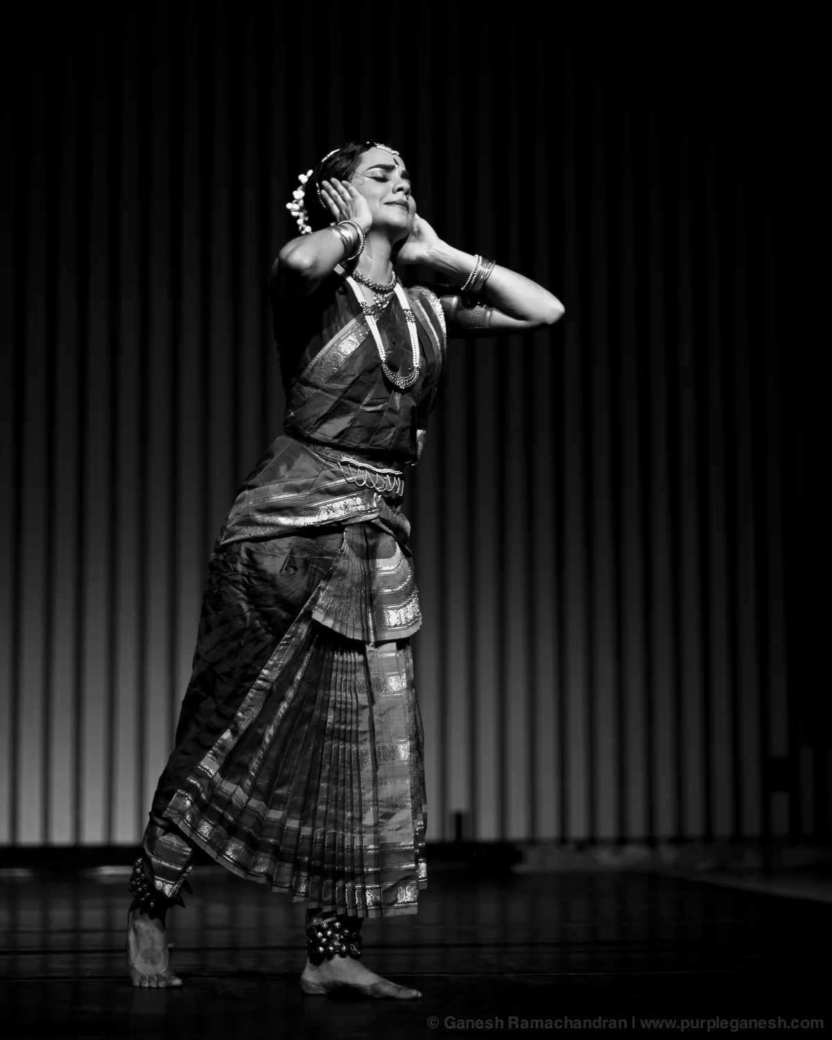 "Love Songs of the Dark Lord" - A solo Bharatanatyam margham with live orchestra.Wellesley College, April 2012 | Photo: Ganesh Ramachandran