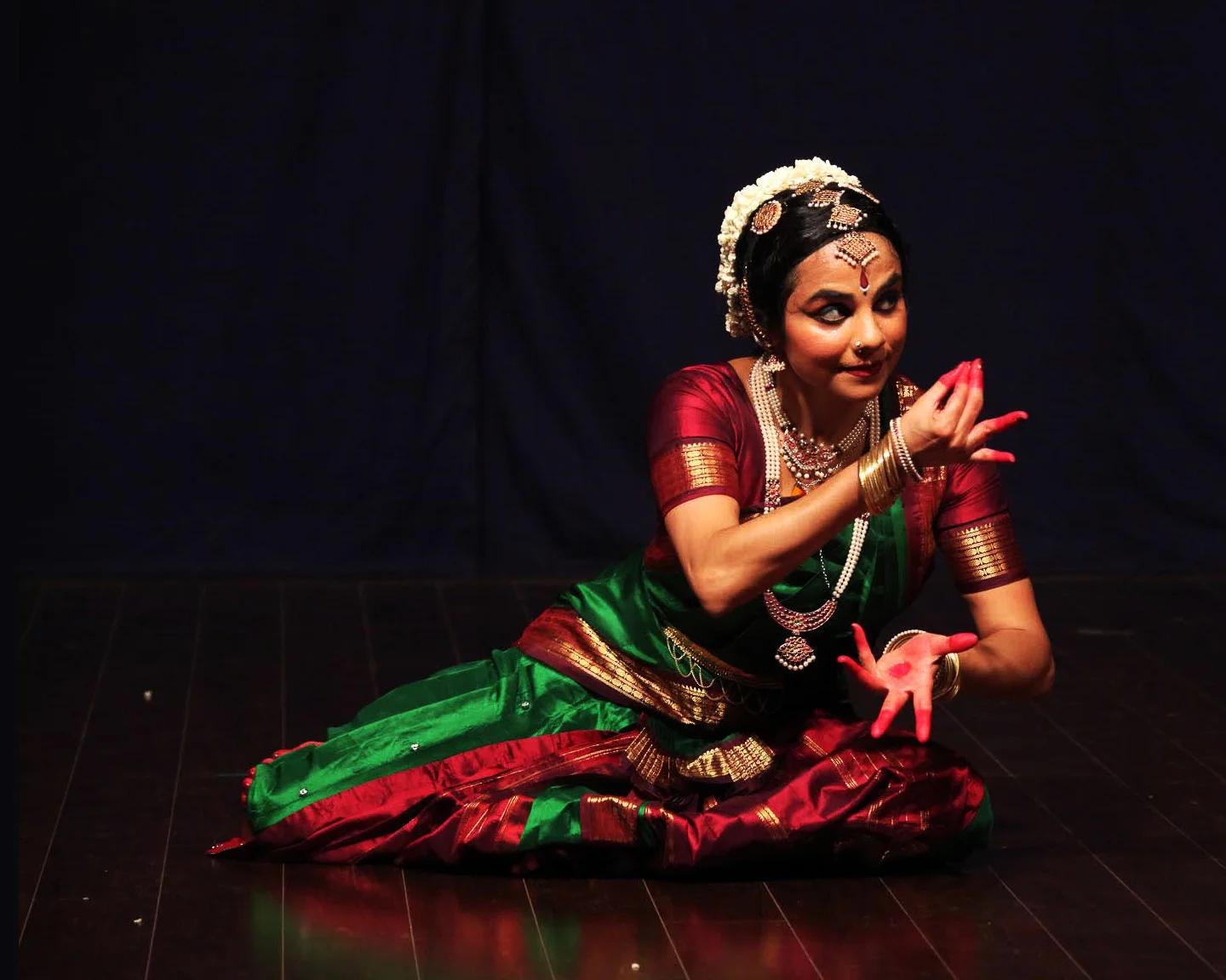 Murugan teasing his beloved | Solo Bharatanatyam at Sri Thyaga Brahma Gana Sabha, Chennai, 2013 | Photo: Chella Vaidyanathan