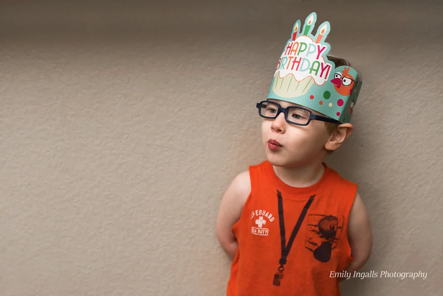 The Birthday Boy! Thanks to Ms. Cori for the Birthday crown.