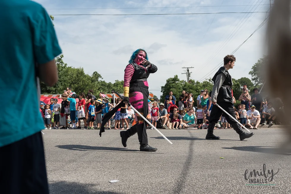What's a parade without the Light Saber Academy showing up?!