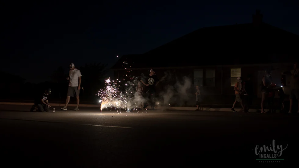 Boys and their toys! Or fireworks in this case.