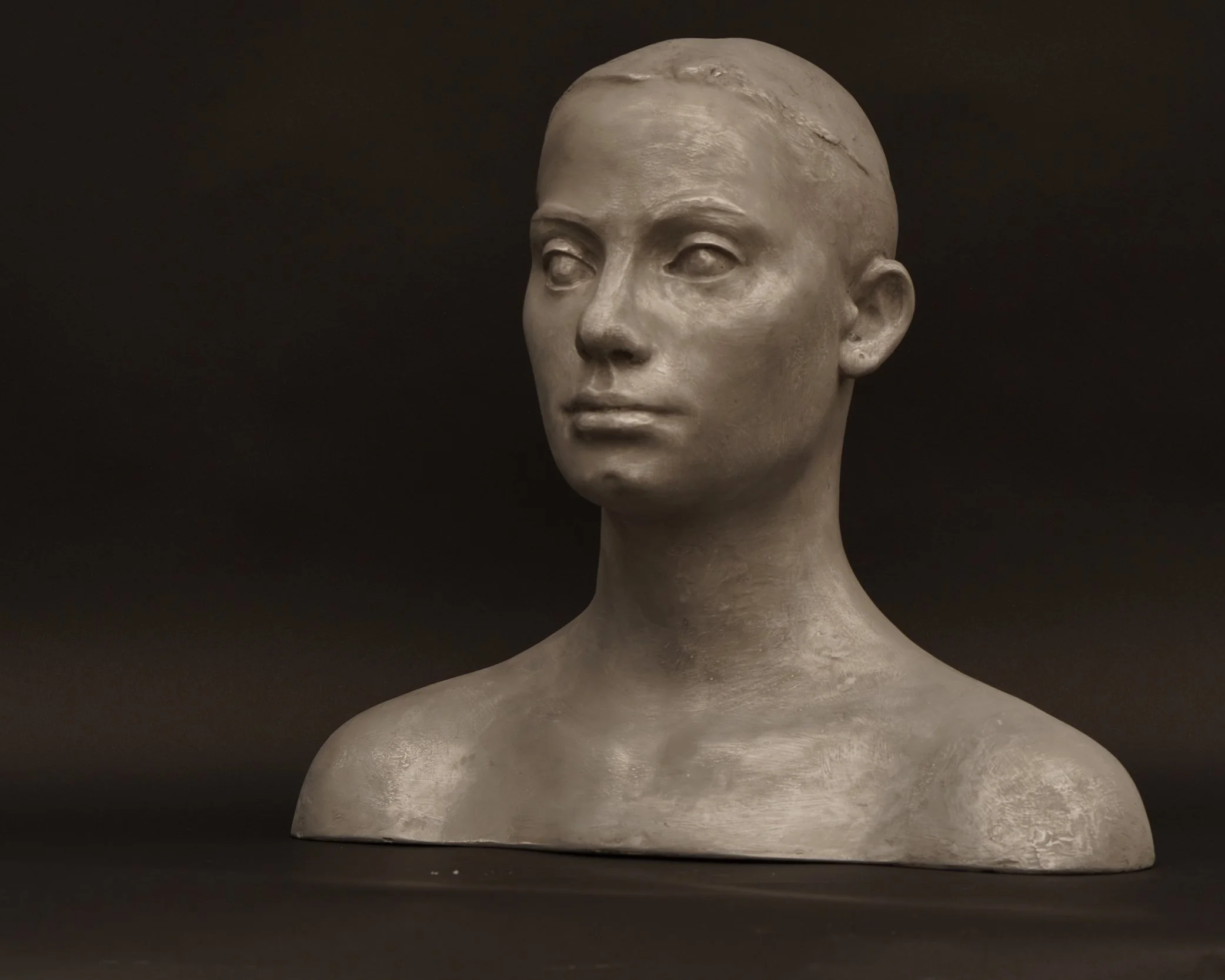 Portrait of Annie, 2005, plaster with patina