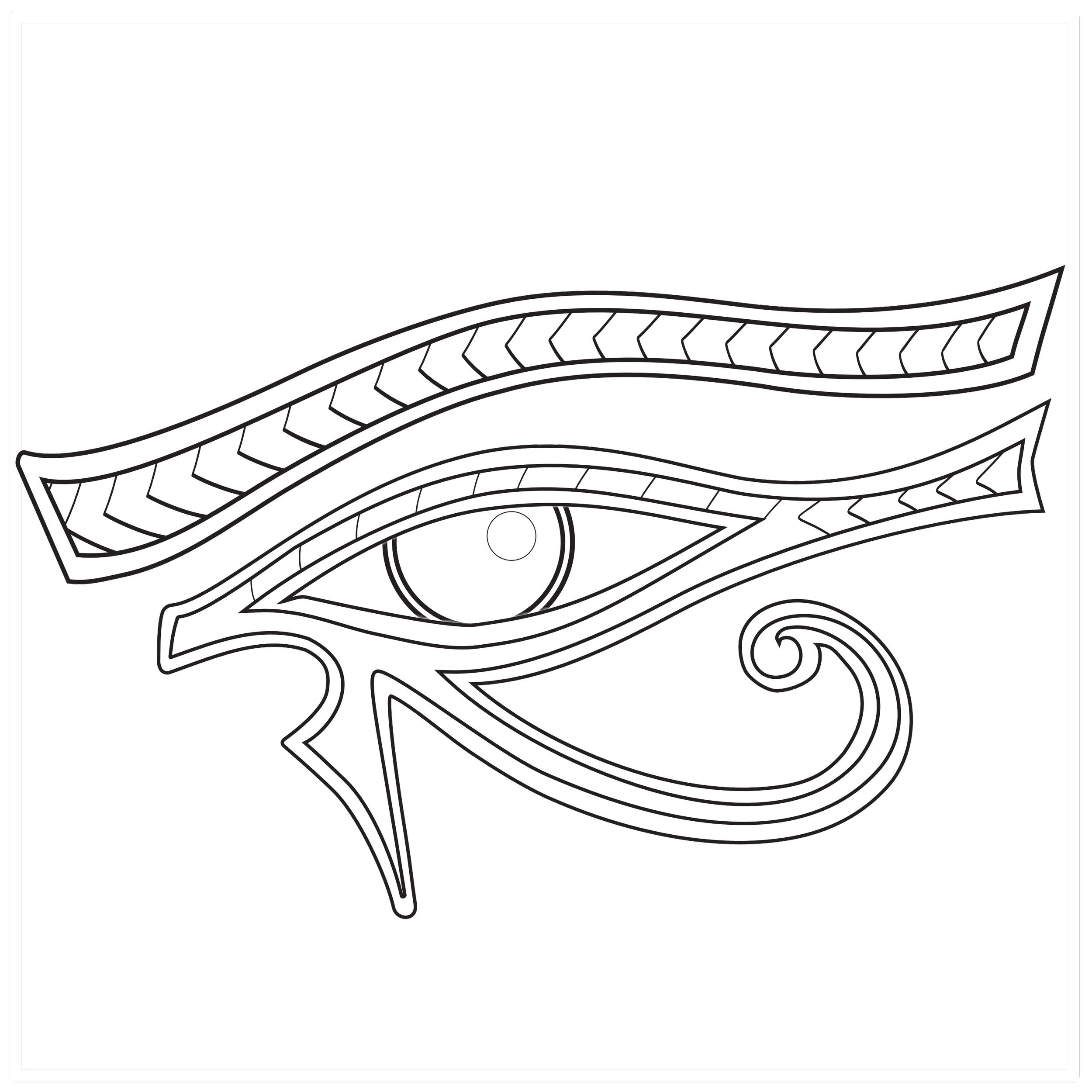 Eye of Horus — Ornamental Vector Asset