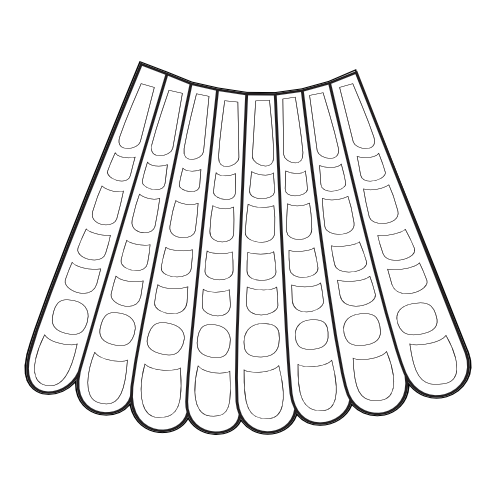 Jeweled Tail — Egyptian Ornamental Feather Vector Asset