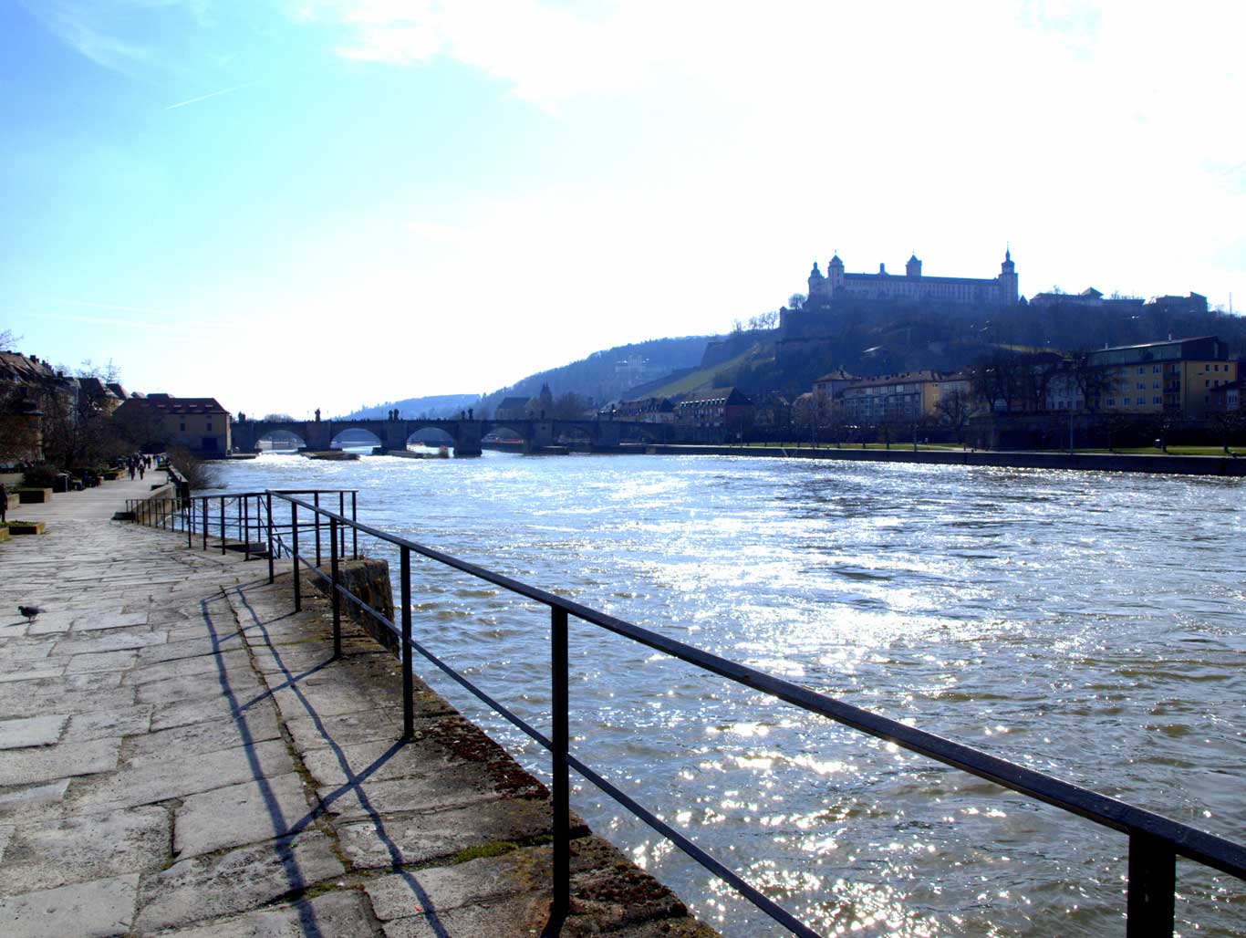 Main promenade, Old Main Bridge and Fortress Marienberg