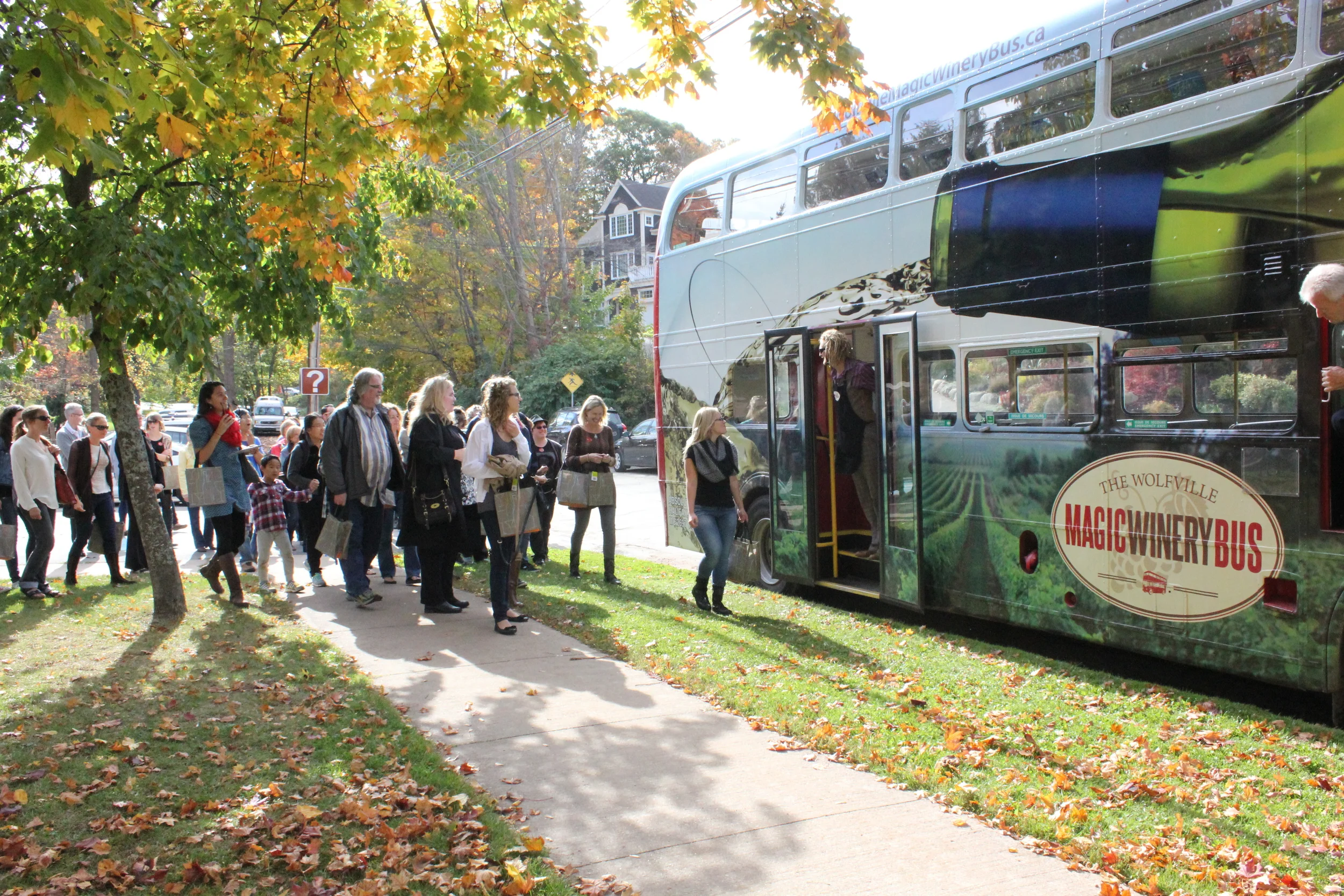 Wolfville’s Magic Winery Bus Photo courtesy of the Wolfville BDC