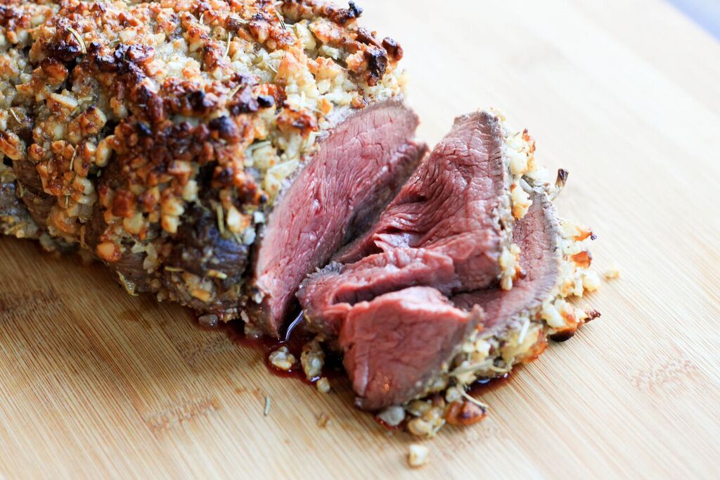 Macadamia Crusted Beef Tenderloin