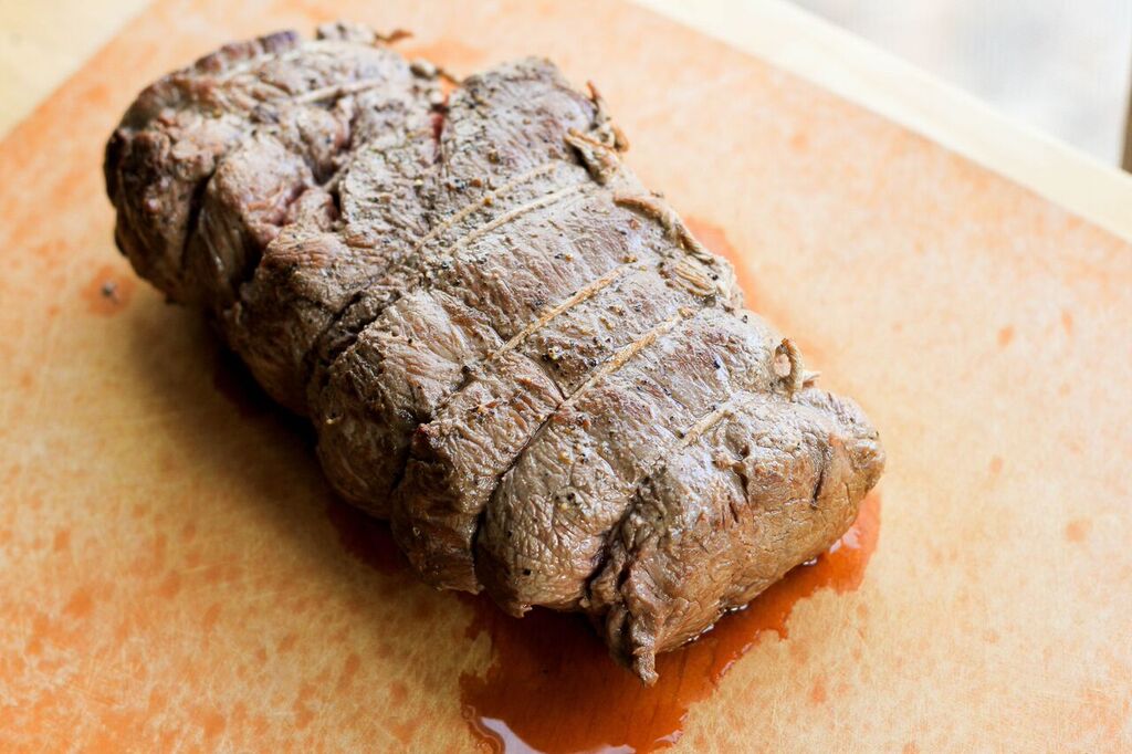 Letting the beef rest